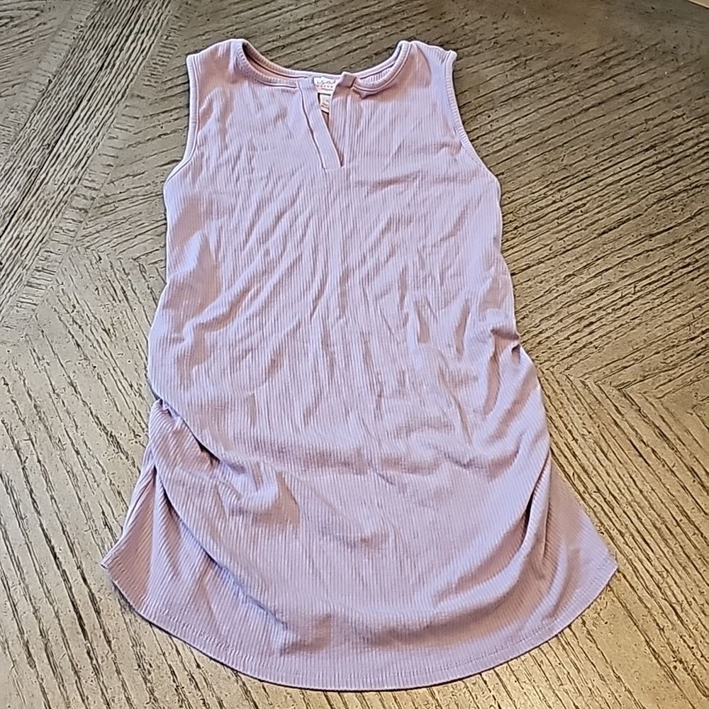 Maternity Pink ribbed top size S Isabel Maternity